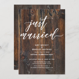 Getextureerd houten handschrift enkel gehuwde typo kaart