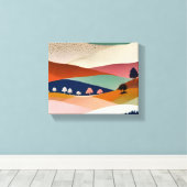 getextureerd landschap canvas afdruk (Insitu (Houten vloer))