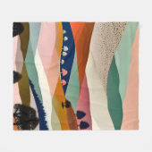 getextureerd landschap fleece deken (Voorkant (Horizontaal))