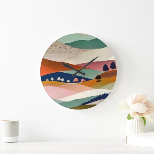 getextureerd landschap grote klok (Huis)