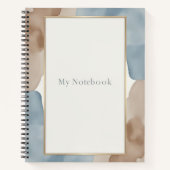 Getextureerd Lijst: Waterverf en papier Notitieboek (Voorkant)