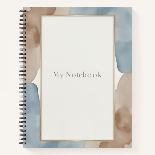 Getextureerd Lijst: Waterverf en papier Notitieboek (Voorkant)
