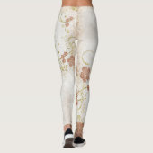 getextureerd linnen leggings (Achterkant)