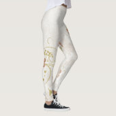 getextureerd linnen leggings (Rechts)