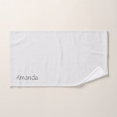 Getextureerd massief wit. bad handdoek (Handdoek)