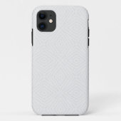 Getextureerd massief wit. Case-Mate iPhone case (Achterkant)