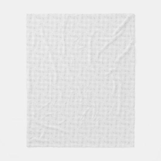 Getextureerd massief wit. fleece deken (Voorkant)