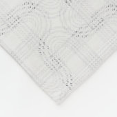 Getextureerd massief wit. fleece deken (Hoek)