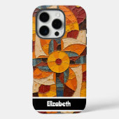 getextureerd medaillon telefoon Hoesje (Achterkant)