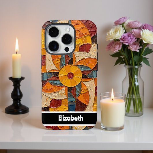 getextureerd medaillon telefoon Hoesje