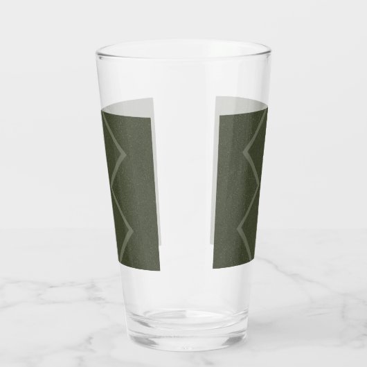 Getextureerd mos groen zigzag pint glas (Rechts)