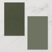 Getextureerd Moss Green Visitekaartje -  (Voorkant / Achterkant)