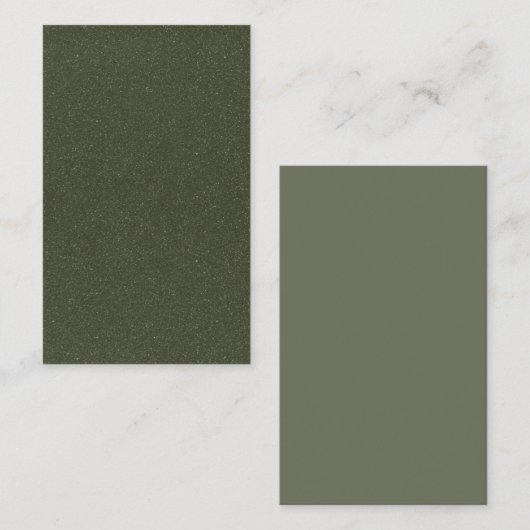 Getextureerd Moss Green Visitekaartje -  (Voorkant / Achterkant)