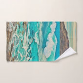 Getextureerd Ocean Uitzicht Design Bad Handdoek (Handdoek)