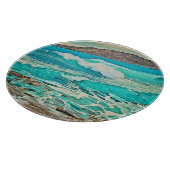 Getextureerd Ocean Uitzicht Design Snijplank (Hoek)