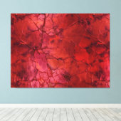 Getextureerd, scheuren, teugels in diep rood canvas afdruk (Insitu (Houten vloer))