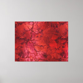 Getextureerd, scheuren, teugels in diep rood canvas afdruk