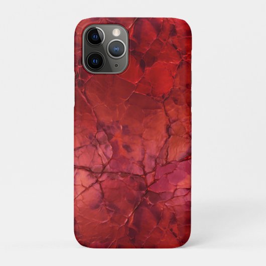 Getextureerd, scheuren, teugels in diep rood Case-Mate iPhone case (Achterkant)