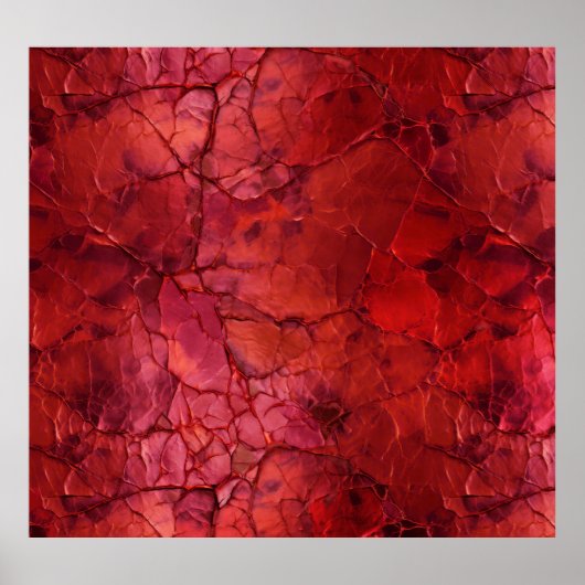 Getextureerd, scheuren, teugels in diep rood poster (Voorkant)