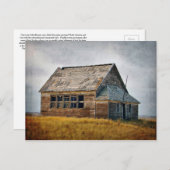 Getextureerd  Schoolhouse Briefkaart (Voorkant / Achterkant)