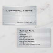 Getextureerd Silver Name Bord Corporate Visitekaar Visitekaartje (Voorkant / Achterkant)