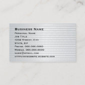 Getextureerd Silver Name Bord Corporate Visitekaar Visitekaartje (Achterkant)