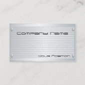 Getextureerd Silver Name Bord Corporate Visitekaar Visitekaartje (Voorkant)