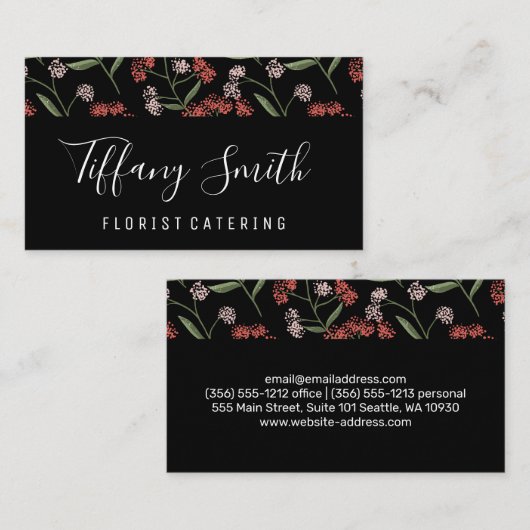 Getextureerd ventilatorpatroon visitekaartje (Voorkant / Achterkant)