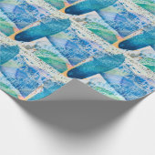 Getextureerd Waterverf geschilderd inpakpapier (Hoek)