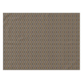 Getextureerd, zigzag, grijs en bruin tafelkleed (Voorkant (Horizontaal))