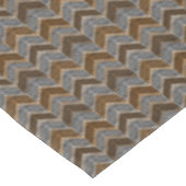 Getextureerd, zigzag, grijs en bruin tafelkleed (Gekanteld)