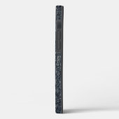  getextureerd zwart leder Case-Mate iPhone case (Achterkant / Links)