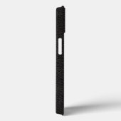 Getextureerd zwart leder Case-Mate iPhone case (Achterkant / Rechts)