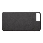 Getextureerd zwart leder Case-Mate iPhone case (Achterkant (Horizontaal))