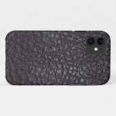 getextureerd zwart leder Hoesje-mais iPho Case-Mate iPhone Case (Achterkant (horizontaal))