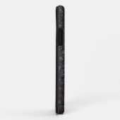 getextureerd zwart leder Hoesje-mais iPho Case-Mate iPhone Case (Achterkant/rechts)