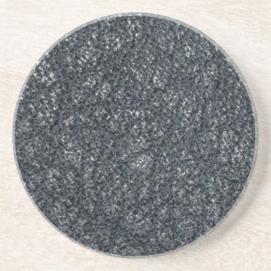 getextureerd zwart leder zandsteen onderzetter