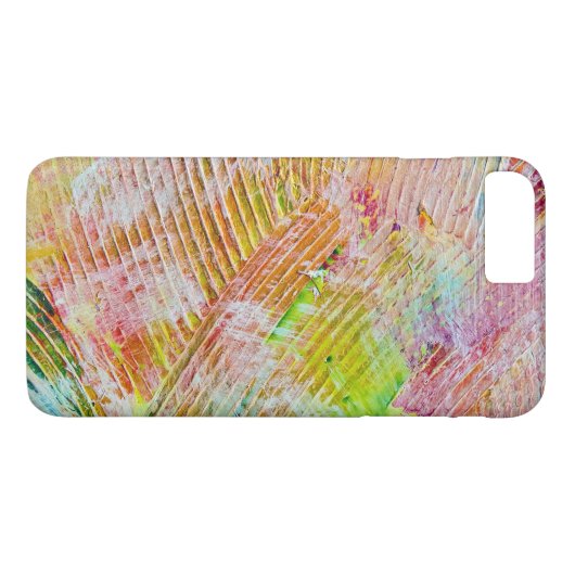 Getextureerde Abstracte verf Case-Mate iPhone Case (Achterkant (Horizontaal))