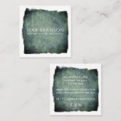 Getextureerde achtergrond interieurs schilder vierkante visitekaartje (Voorkant / Achterkant)