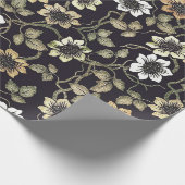  getextureerde Anemone Floral achtergrond | Cadeaupapier (Hoek)