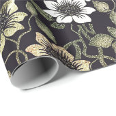 getextureerde Anemone Floral achtergrond | Cadeaupapier (Rol Hoek)