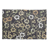 getextureerde Anemone Floral achtergrond | Kussensloop (Achterkant-Links)