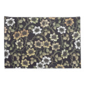 getextureerde Anemone Floral achtergrond | Kussensloop (Achterkant-Rechts)