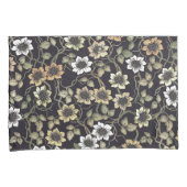 getextureerde Anemone Floral achtergrond | Kussensloop (Voorkant-Rechts)