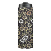 getextureerde Anemone Floral achtergrond | Thermosbeker (Voorkant)