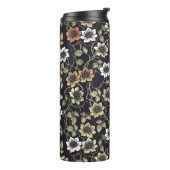getextureerde Anemone Floral achtergrond | Thermosbeker (Gedraaid links)