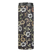 getextureerde Anemone Floral achtergrond | Thermosbeker (Achterkant)