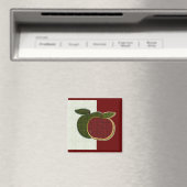 Getextureerde appelen (mint/cranberryi) Magnet (Insitu (Vaatwasser))
