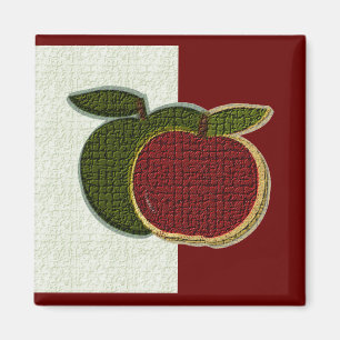 Getextureerde appelen (mint/cranberryi) Magnet