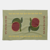 Getextureerde appelen (sage) theedoek (Horizontaal)